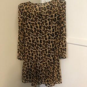 The Limited Chiffon LeopardDress Size 8 petite